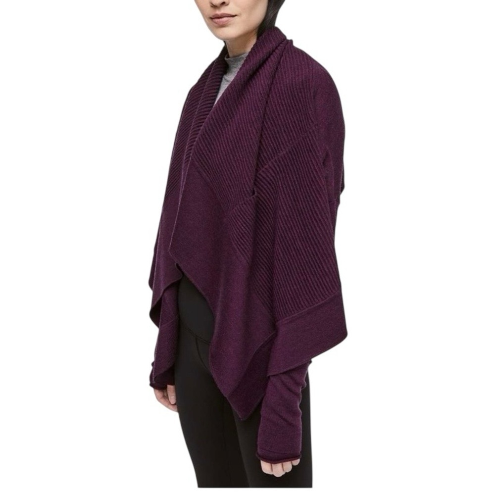 Lululemon Merino Wool Wrap 2 Heathered Plum - Picture 16 of 16
